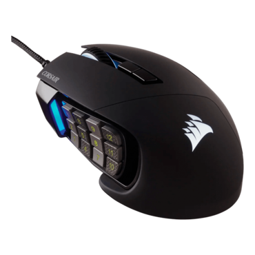 SCIMITAR RGB ELITE, 4 RGB Zones, 18000-dpi, Wired, Black, Optical Gaming Mouse
