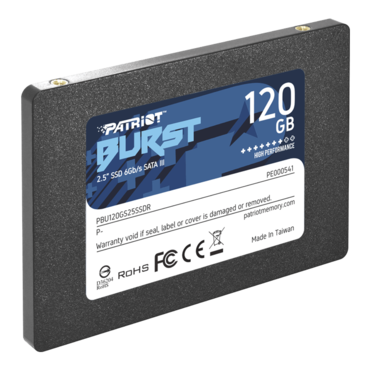 120GB Burst Elite 7mm, 450 / 320 MB/s, 3D NAND, SATA 6Gb/s, 2.5" SSD