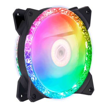 MASTERFAN MF120 PRISMATIC, 120mm, ARGB, 2000 RPM, 55 CFM, 27 dBA, Cooling Fan