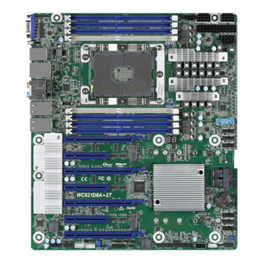 WC621D8A-2T, Intel® C621 Chipset, LGA 3647, DDR4-2933 512GB LRDIMM / 8, VGA, 10GB/Lan / 2, CEB Motherboard
