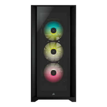 iCUE 5000X RGB, Tempered Glass, No PSU, E-ATX, Black, Mid Tower Case