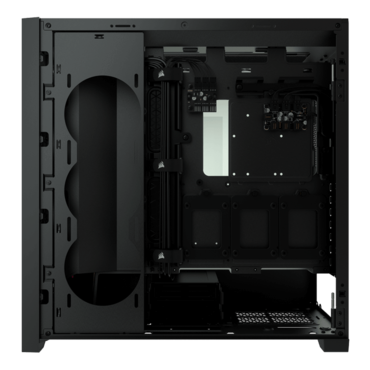 iCUE 5000X RGB, Tempered Glass, No PSU, E-ATX, Black, Mid Tower Case