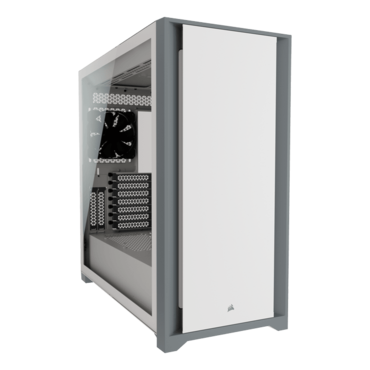 5000D, Tempered Glass, No PSU, E-ATX, White, Mid Tower Case