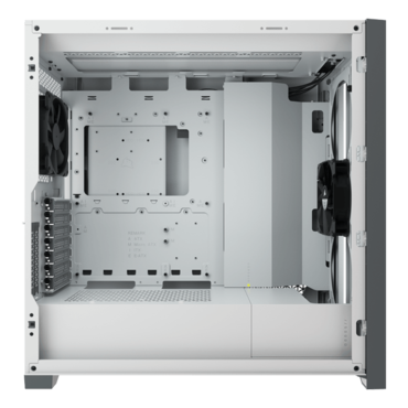 5000D, Tempered Glass, No PSU, E-ATX, White, Mid Tower Case