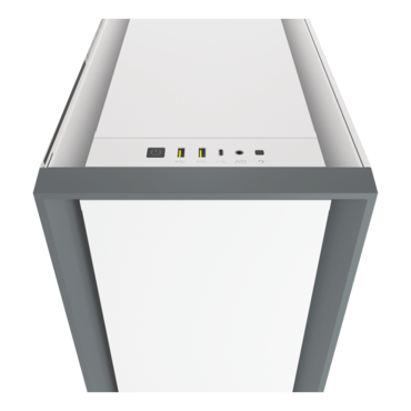 5000D, Tempered Glass, No PSU, E-ATX, White, Mid Tower Case