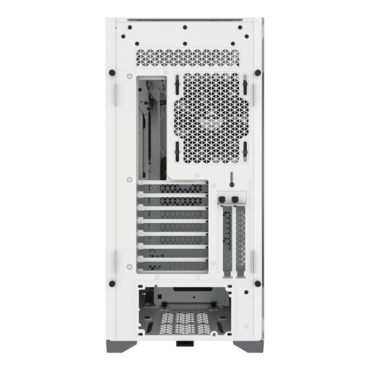5000D, Tempered Glass, No PSU, E-ATX, White, Mid Tower Case