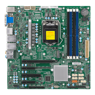 MBD-X12SCQ, Intel® Q470E, LGA 1200, DDR4-2933 UDIMM / 4, DisplayPort, M.2, GbLAN / 2, microATX OEM
