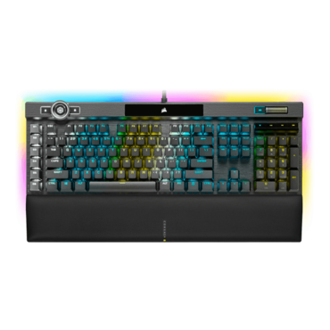 K100 RGB, Per Key RGB, Cherry MX Speed Silver, Wired, Black, Mechanical Gaming Keyboard