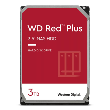 3TB Red Plus WD30EFZX, 5400 RPM, SATA 6Gb/s, 128MB cache, 3.5&quot; HDD