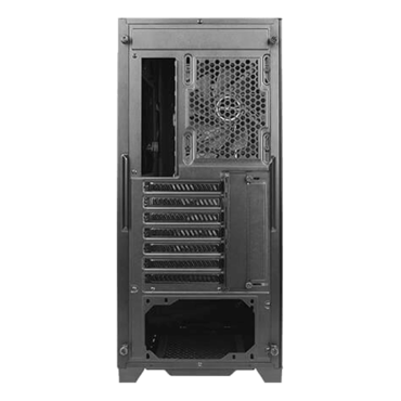 DF700 FLUX Tempered Glass, No PSU, ATX, Black, Mid Tower Case