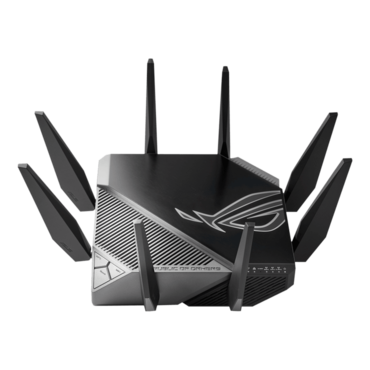 ROG Rapture GT-AXE11000, IEEE 802.11ax, Tri-Band 2.4 / 5 / 6 Ghz, 1148 / 4804 / 4804 Mbps, 2xUSB 3.2, 5xRJ45, Retail Wireless Router