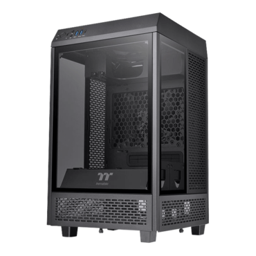 The Tower 100, Tempered Glass, No PSU, Mini-ITX, Black, Mini Tower Case