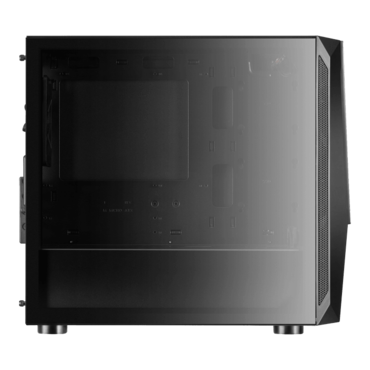 FARA V1M PRO, Tempered Glass, No PSU, microATX, Black, Mid Tower Case