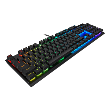 K60 RGB PRO, RGB LED, CHERRY VIOLA Switches, Wired USB, Black, Mechanical Gaming Keyboard