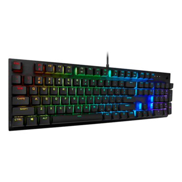 K60 RGB PRO, RGB LED, CHERRY VIOLA Switches, Wired USB, Black, Mechanical Gaming Keyboard