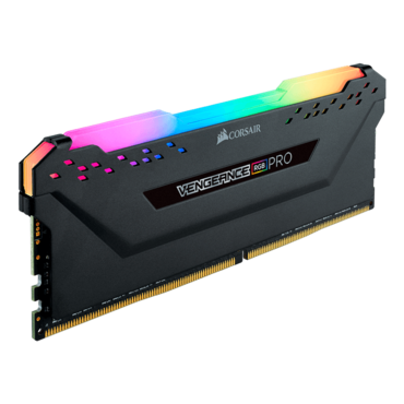 128GB Kit (4 x 32GB) VENGEANCE® RGB Pro DDR4 3200MHz, CL16, Black, RGB LED DIMM Memory