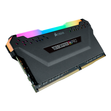 128GB Kit (4 x 32GB) VENGEANCE® RGB Pro DDR4 3200MHz, CL16, Black, RGB LED DIMM Memory