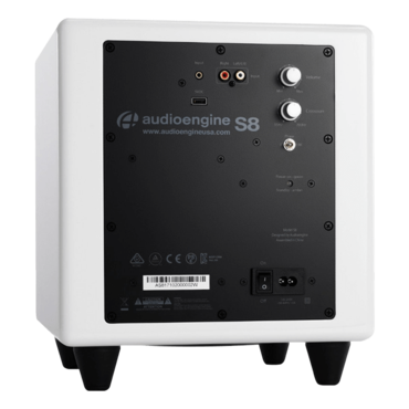 S8W3-WHT, Wired/Wireless, Gloss White, 1.0 Subwoofer