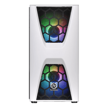 Commander C34 TG Snow ARGB Tempered Glass, No PSU, ATX, White, Mid Tower Case