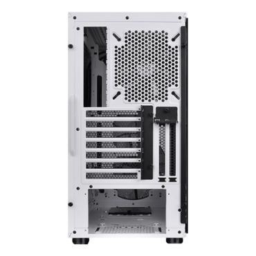 Commander C34 TG Snow ARGB Tempered Glass, No PSU, ATX, White, Mid Tower Case