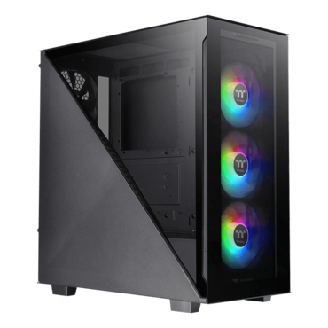 Divider 300 TG ARGB, Tempered Glass, No PSU, ATX, Black, Mid Tower Case