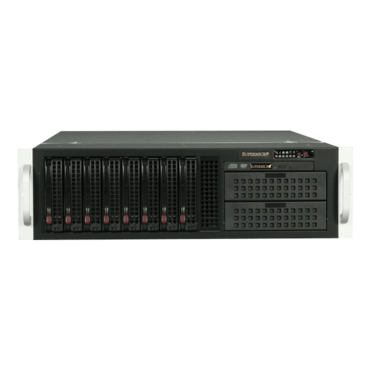 SuperChassis 835TQ-R921B, 2x 5.25&quot; Drive Bays, 1x Slim DVD, 8x 3.5&quot; Hotswap Bays, 920W Rdt PSU, E-ATX, Black, 3U Chassis