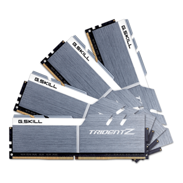 64GB Kit (4 x 16GB) Trident Z DDR4 3600MHz, CL17, Silver-White, DIMM Memory