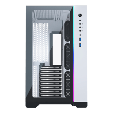 NEO Qube Tempered Glass, No PSU, E-ATX, White, Mid Tower Case