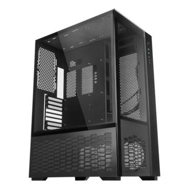 PAEAN PREMIUM Tempered Glass, No PSU, ATX, Black, Mid Tower Case