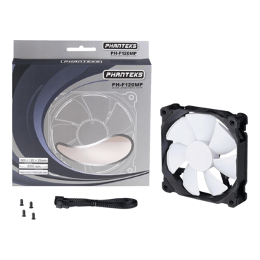 PH-F120MP_BK02 120mm, 2200 RPM, 60.5 CFM, 34.2 dBA, Cooling Fan