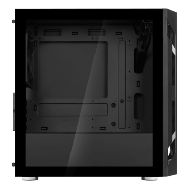 FARA H1M Tempered Glass, No PSU, microATX, Black, Mini Tower Case