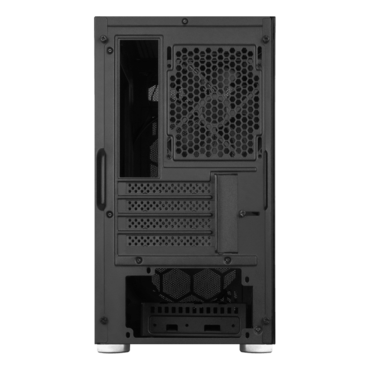 FARA H1M Tempered Glass, No PSU, microATX, Black, Mini Tower Case