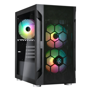 FARA H1M PRO Tempered Glass, No PSU, microATX, Black, Mini Tower Case