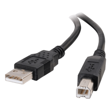 1m USB 2.0 A/B Cable - Black (3.3ft)