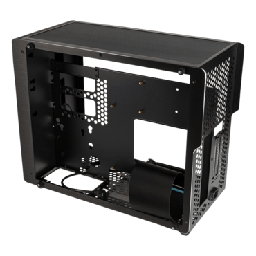 OPHION M EVO Tempered Glass, No PSU, Mini-ITX, Black, Mini Tower Case