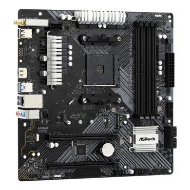 B450M/AC R2.0, AMD B450 Chipset, AM4, HDMI, microATX Motherboard