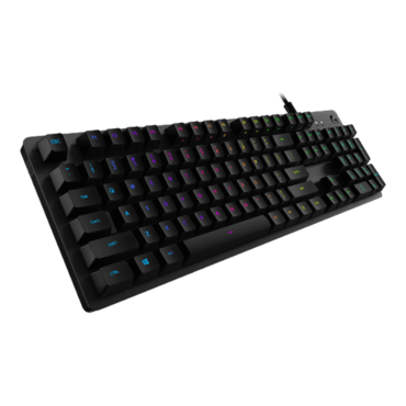 G512, Per Key RGB, GX Blue, Wired, Carbon, Mechanical Gaming Keyboard