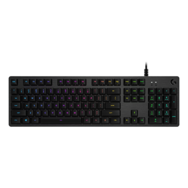G512, Per Key RGB, GX Blue, Wired, Carbon, Mechanical Gaming Keyboard