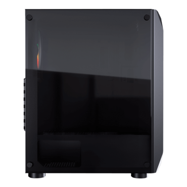 MX410 Acrylic Side Panel, No PSU, ATX, Black, Mid Tower Case