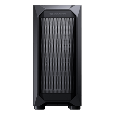 MX410 Mesh-G Tempered Glass, No PSU, ATX, Black, Mid Tower Case
