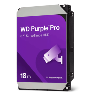 18TB Purple Pro WD181PURP, 7200 RPM, SATA 6Gb/s, 512MB cache, 3.5&quot; HDD