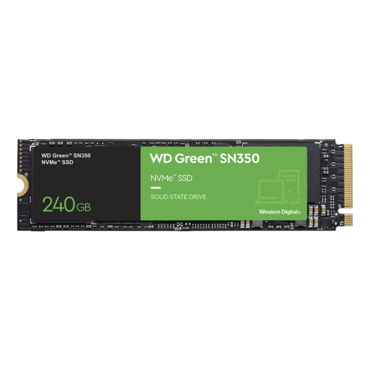 240GB Green SN350, 2400 / 900 MB/s, 3D NAND, PCIe NVMe 3.0 x4, M.2 2280 SSD