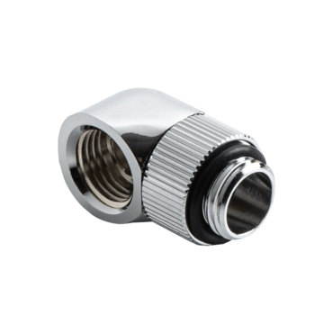 Touchaqua G1/4" Rotary 90-Degree IG1/4" Extender (Glorious Silver) (2 PCS)