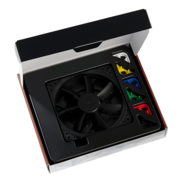 NF-S12A PWM chromax.black.swap 120mm, 1200 RPM, 63.3 CFM, 17.8 dBA, Cooling Fan
