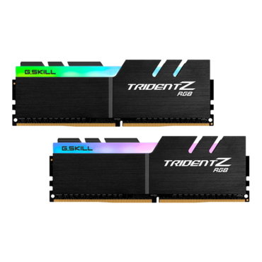 16GB (2 x 8GB) Trident Z RGB DDR4 3200MHz, CL16, Black, RGB LED, DIMM Memory