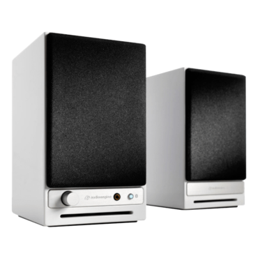 HD3-WHT, Wired/Bluetooth, Hi-Gloss Piano White, 2.0 Channel Bookshelf Speakers