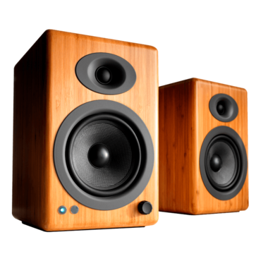 A5+BT-BAM, Wired/Bluetooth, Carbonized Bamboo, 2.0 Channel Bookshelf Speakers