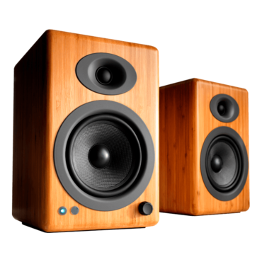 A5+BT-BAM, Wired/Bluetooth, Carbonized Bamboo, 2.0 Channel Bookshelf Speakers