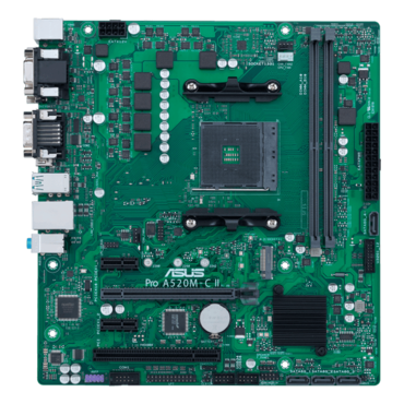 Pro A520M-C II/CSM, AMD A520 Chipset, AM4, DP, microATX Motherboard