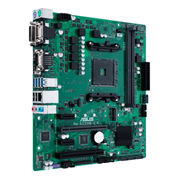 Pro A520M-C II/CSM, AMD A520 Chipset, AM4, DP, microATX Motherboard